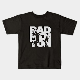 Badminton Man Kids T-Shirt